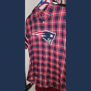 New England Patriots button up